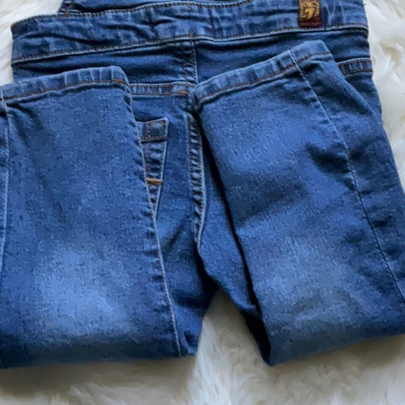 7 for all mankind jean bib overalls with elastic straps. 18m. - Picture 7 of 10